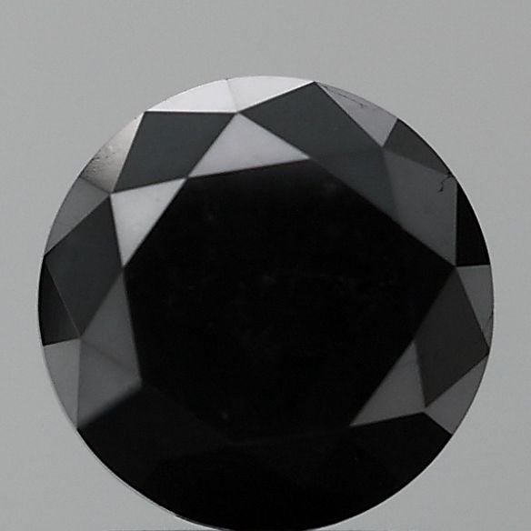 Loose Diamond - ROUND 0.81ct Fancy Black VVS2: Loose Diamond - ROUND 0.81ct Fancy Black VVS2 Source: Natural Shape: ROUND Carats: 0.81 Color: Fancy Black Certification: NONE Video: