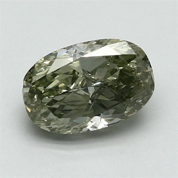 Loose Diamond - OVAL 1.51ct Fancy Grayish Yellowish Green: Loose Diamond - OVAL 1.51ct Fancy Grayish Yellowish Green Source: Natural Shape: OVAL Carats: 1.51 Color: Fancy Grayish Yellowish Green Certification: GIA Video: