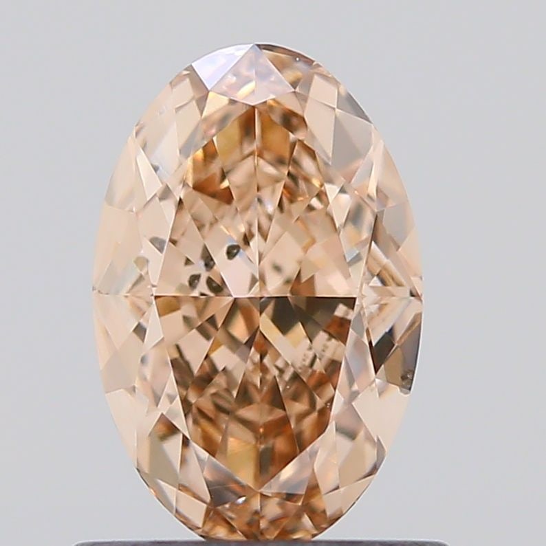 Loose Diamond - OVAL 1.0ct Fancy Orange Brown SI2: Loose Diamond - OVAL 1.0ct Fancy Orange Brown SI2 Source: Natural Shape: OVAL Carats: 1.0 Color: Fancy Orange Brown Certification: GIA Video: