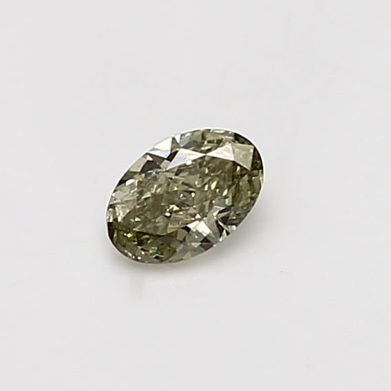 Loose Diamond - OVAL 0.25ct Fancy Grayish Yellowish Green I1: Loose Diamond - OVAL 0.25ct Fancy Grayish Yellowish Green I1 Source: Natural Shape: OVAL Carats: 0.25 Color: Fancy Grayish Yellowish Green Certification: GIA Video: