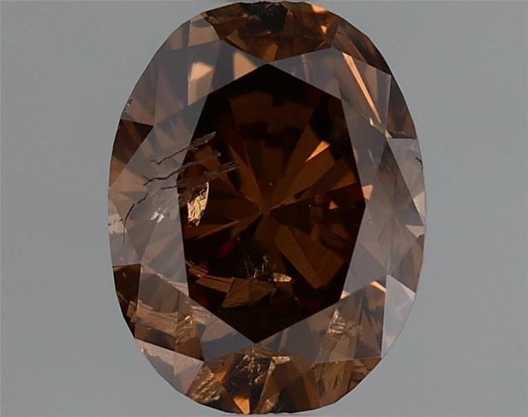 Loose Diamond - OVAL 1.16ct Fancy Dark Orangey Brown: Loose Diamond - OVAL 1.16ct Fancy Dark Orangey Brown Source: Natural Shape: OVAL Carats: 1.16 Color: Fancy Dark Orangey Brown Certification: GIA Video: