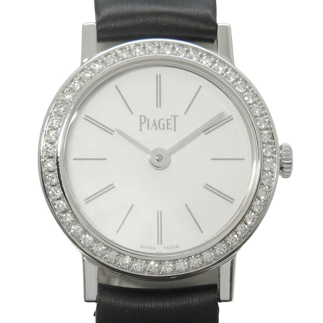 Piaget Altiplano Ladies Diamond 18K White Gold Wristwatch: Piaget Altiplano Ladies Diamond 18K White Gold Wristwatch This is a Piaget Altiplano G0A36532 P10246 ladies' wristwatch crafted in 18K white gold and adorned with diamonds. Designed for women, this Sw