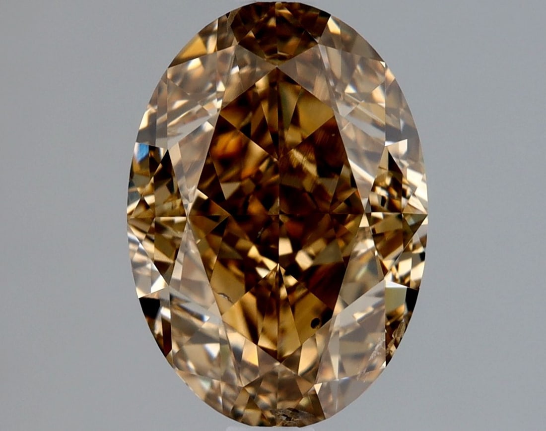 Loose Diamond - OVAL 1.71ct Fancy Yellow Brown SI2: Loose Diamond - OVAL 1.71ct Fancy Yellow Brown SI2 Source: Natural Shape: OVAL Carats: 1.71 Color: Fancy Yellow Brown Certification: GIA Video: