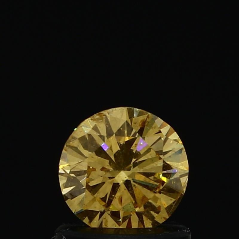 Loose Diamond - ROUND 0.65ct Fancy Brownish Orangey Yellow: Loose Diamond - ROUND 0.65ct Fancy Brownish Orangey Yellow Source: Natural Shape: ROUND Carats: 0.65 Color: Fancy Brownish Orangey Yellow Certification: GIA Video:
