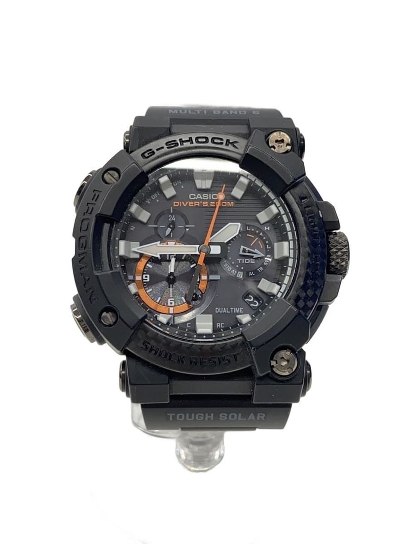 Casio G Shock Frogman GWF A1000XC 1AJF Black Stainless Steel Wristwatch: Casio G Shock Frogman GWF A1000XC 1AJF Black Stainless Steel Wristwatch This CASIO G-SHOCK FROGMAN GWF-A1000XC-1AJF men's wristwatch features a durable stainless steel construction and a bold black co