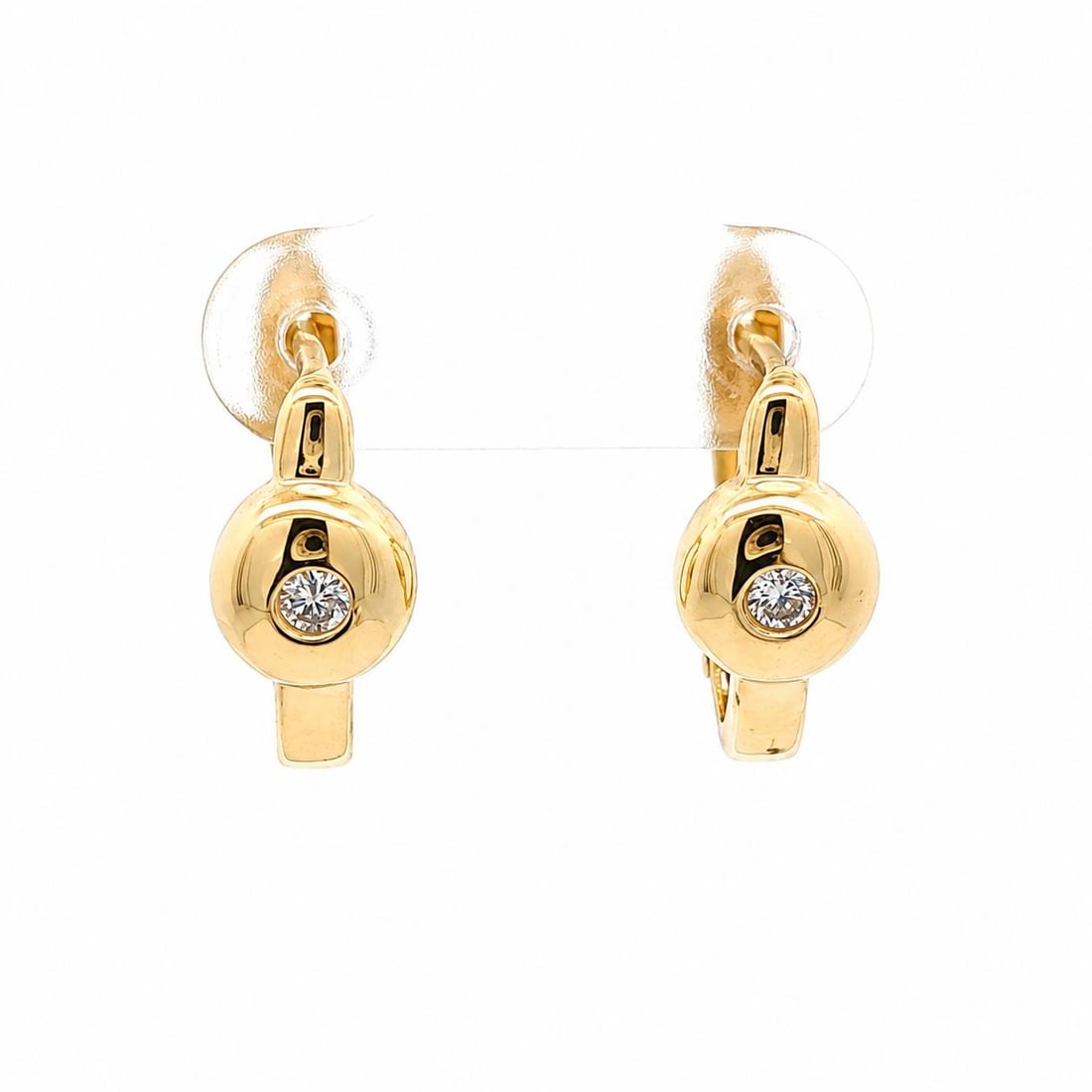 Unbranded 13-14k Yellow Gold Diamond Drop Earrings 0.12ctw Latch Back: Unbranded 13-14k Yellow Gold Diamond Drop Earrings 0.12ctw Latch Back Petite drop earrings crafted in solid yellow gold and set with two natural genuine round brilliant cut diamonds. These pierced ear