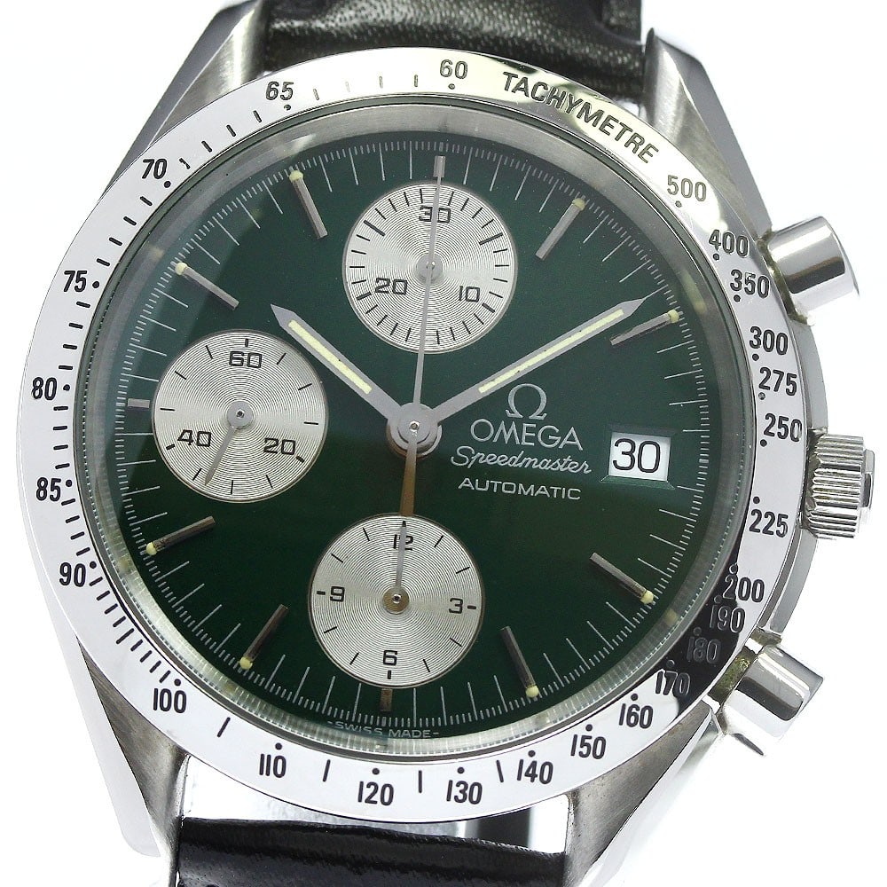 Omega Speedmaster Date Automatic Chronograph Men's Wristwatch: Omega Speedmaster Date Automatic Chronograph Men's Wristwatch This is a pre-owned OMEGA Speedmaster Date Chronograph Automatic wristwatch, model 3811.70.26. Designed for men, this timepiece combines S