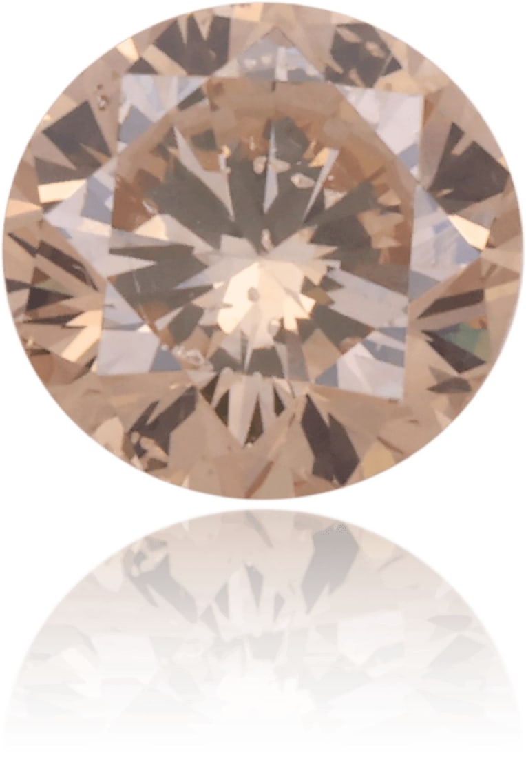 Loose Diamond - ROUND 0.48ct Fancy Orangey Brown I1: Loose Diamond - ROUND 0.48ct Fancy Orangey Brown I1 Source: Natural Shape: ROUND Carats: 0.48 Color: Fancy Orangey Brown Certification: NONE Video: