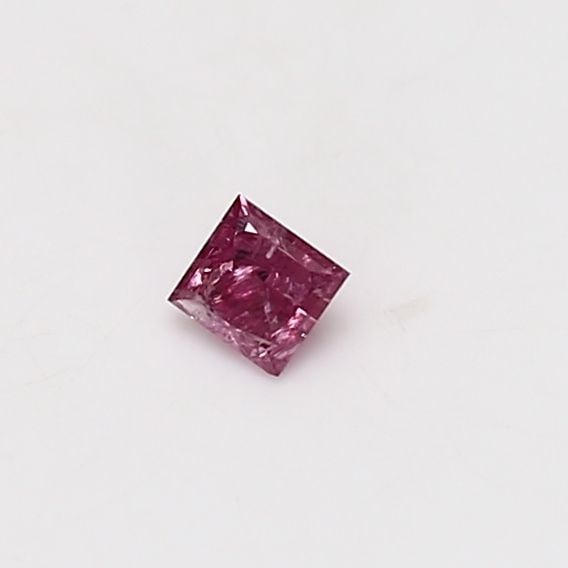 Loose Diamond - PRINCESS 0.1ct Fancy Vivid Purplish Pink: Loose Diamond - PRINCESS 0.1ct Fancy Vivid Purplish Pink Source: Natural Shape: PRINCESS Carats: 0.1 Color: Fancy Vivid Purplish Pink Certification: GIA Video: