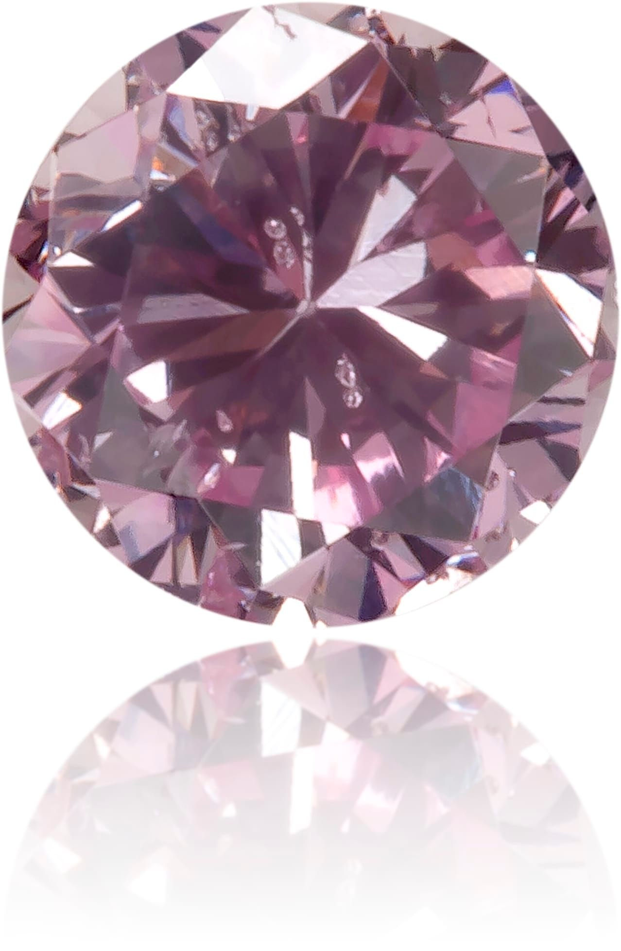 Loose Diamond - ROUND 0.18ct Fancy Purplish Pink I1: Loose Diamond - ROUND 0.18ct Fancy Purplish Pink I1 Source: Natural Shape: ROUND Carats: 0.18 Color: Fancy Purplish Pink Certification: GIA The Diamond Depot Guarantee: All items in this auction are g