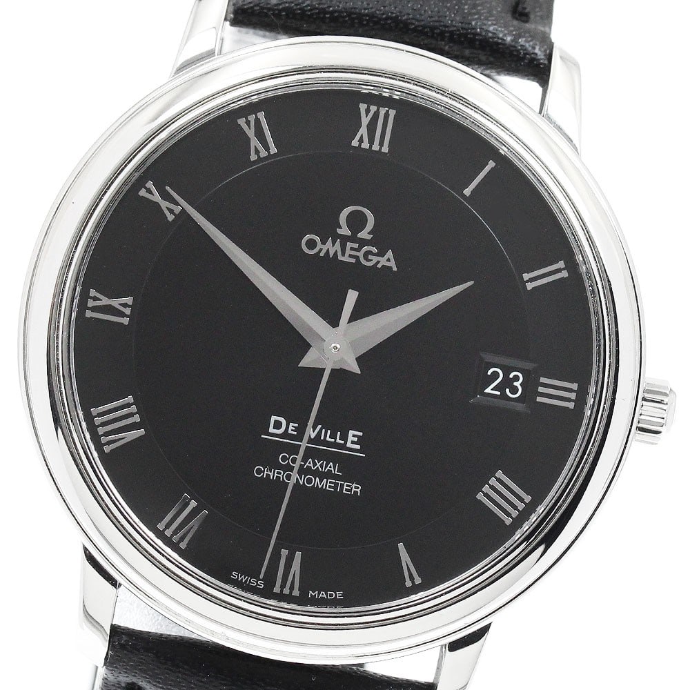 OMEGA De Ville Prestige Co-Axial Mens Watch Ref 4875.50.01: OMEGA De Ville Prestige Co-Axial Mens Watch Ref 4875.50.01 OMEGA De Ville Prestige Co-Axial men's wristwatch, model 4875.50.01. It is a pre-owned Swiss-made timepiece from the De Ville Prestige line. 