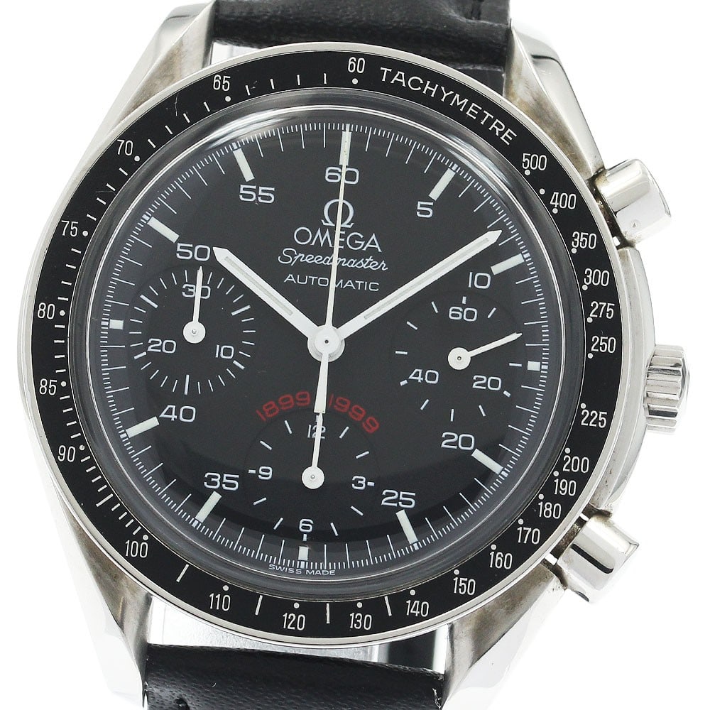 Omega Speedmaster AC Milan 100th Anniversary Chronograph 3810.51.41: Omega Speedmaster AC Milan 100th Anniversary Chronograph 3810.51.41 This OMEGA Speedmaster AC Milan 100th Anniversary Edition wristwatch celebrates the centennial of AC Milan. Featuring a stainless st