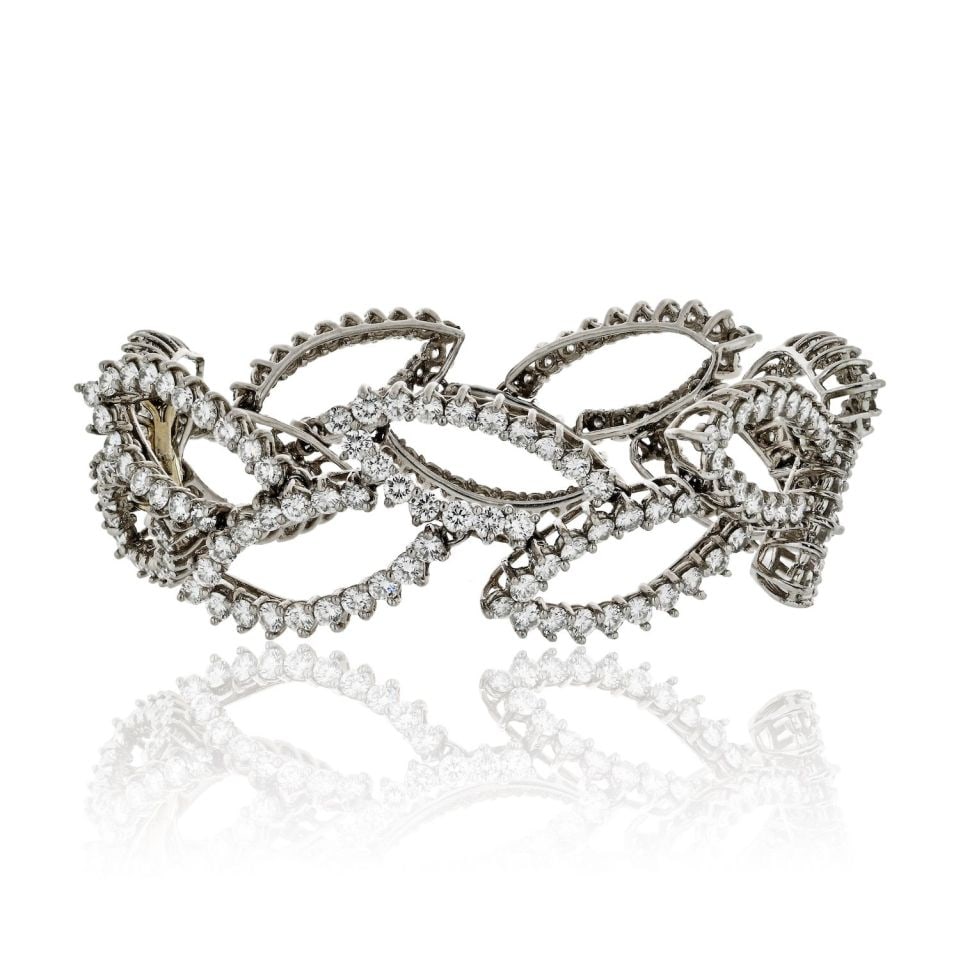 Angela Cummings Platinum 26.00cttw Round Diamond Bracelet by Tiffany & Co. (1 of 4)