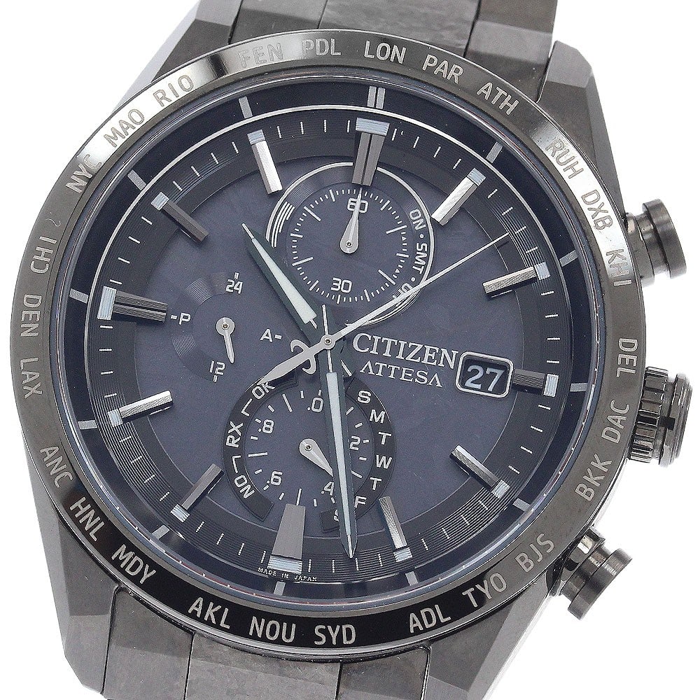 CITIZEN Attesa ACT Line HAKUTO-R Limited Edition Titanium Men's Watch: CITIZEN Attesa ACT Line HAKUTO-R Limited Edition Titanium Men's Watch This CITIZEN Attesa ACT Line HAKUTO-R Limited Edition men's wristwatch is crafted in titanium and features a black dial. The watch