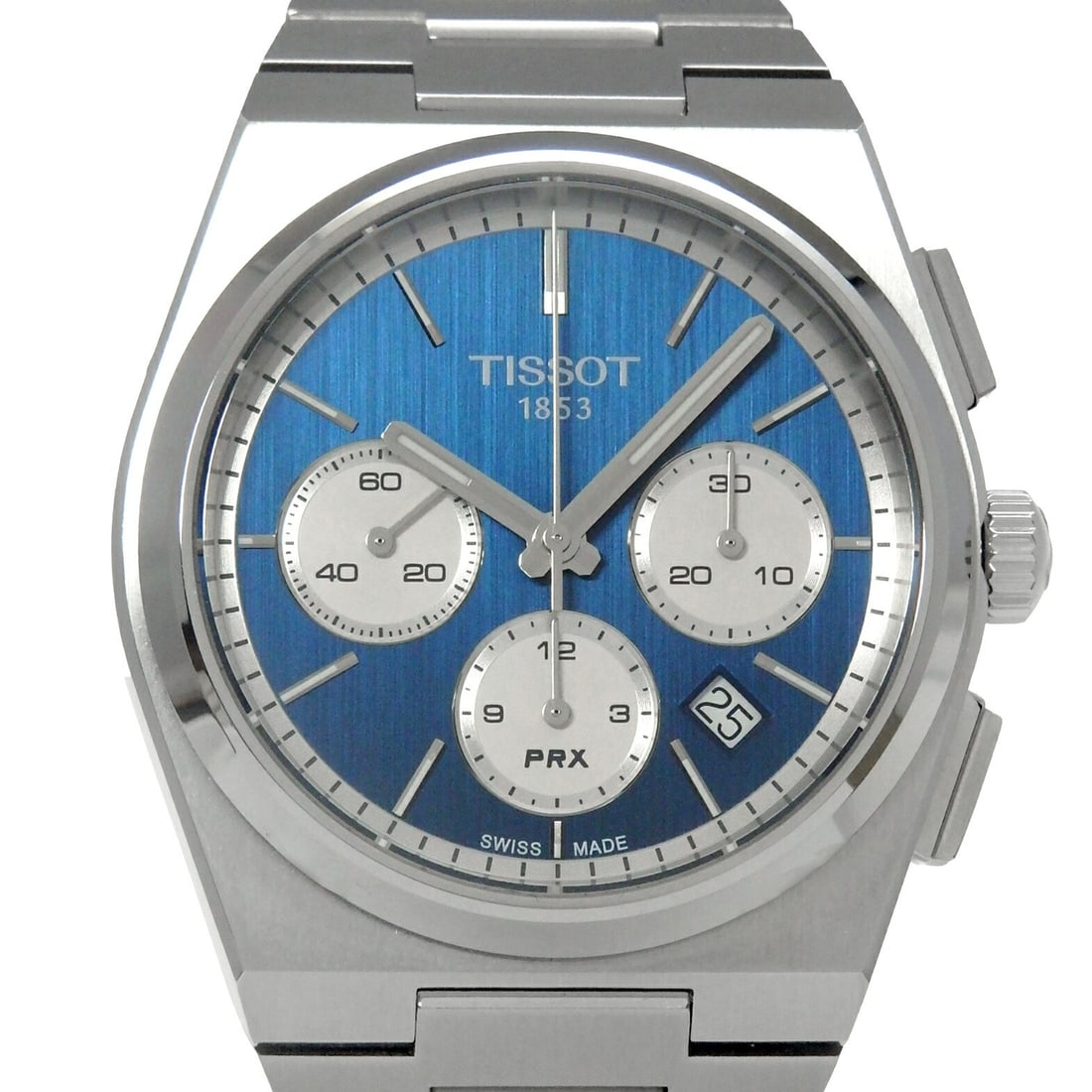 Mens Tissot PRX T137.427.11.041.00 Automatic Chronograph Wristwatch (1 of 6)