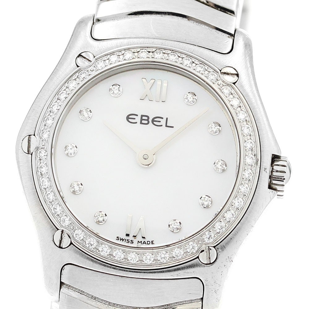 EBEL Classic Wave Quartz Ladies Stainless Steel Watch E9157F14 (1 of 6)