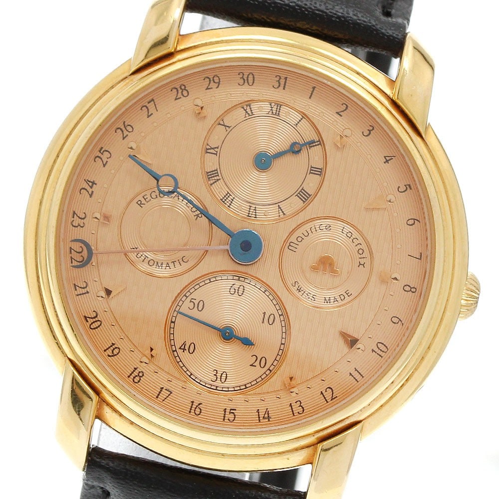 Maurice Lacroix 19275 mens wristwatch regulator pointer date: Maurice Lacroix 19275 mens wristwatch regulator pointer date Maurice Lacroix men's wristwatch with a regulator display, small seconds, and pointer date. Swiss-made and offered in pre-owned condition. 