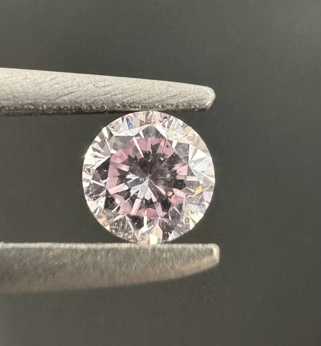 Loose Diamond - ROUND 0.1ct Light Pink (1 of 1)