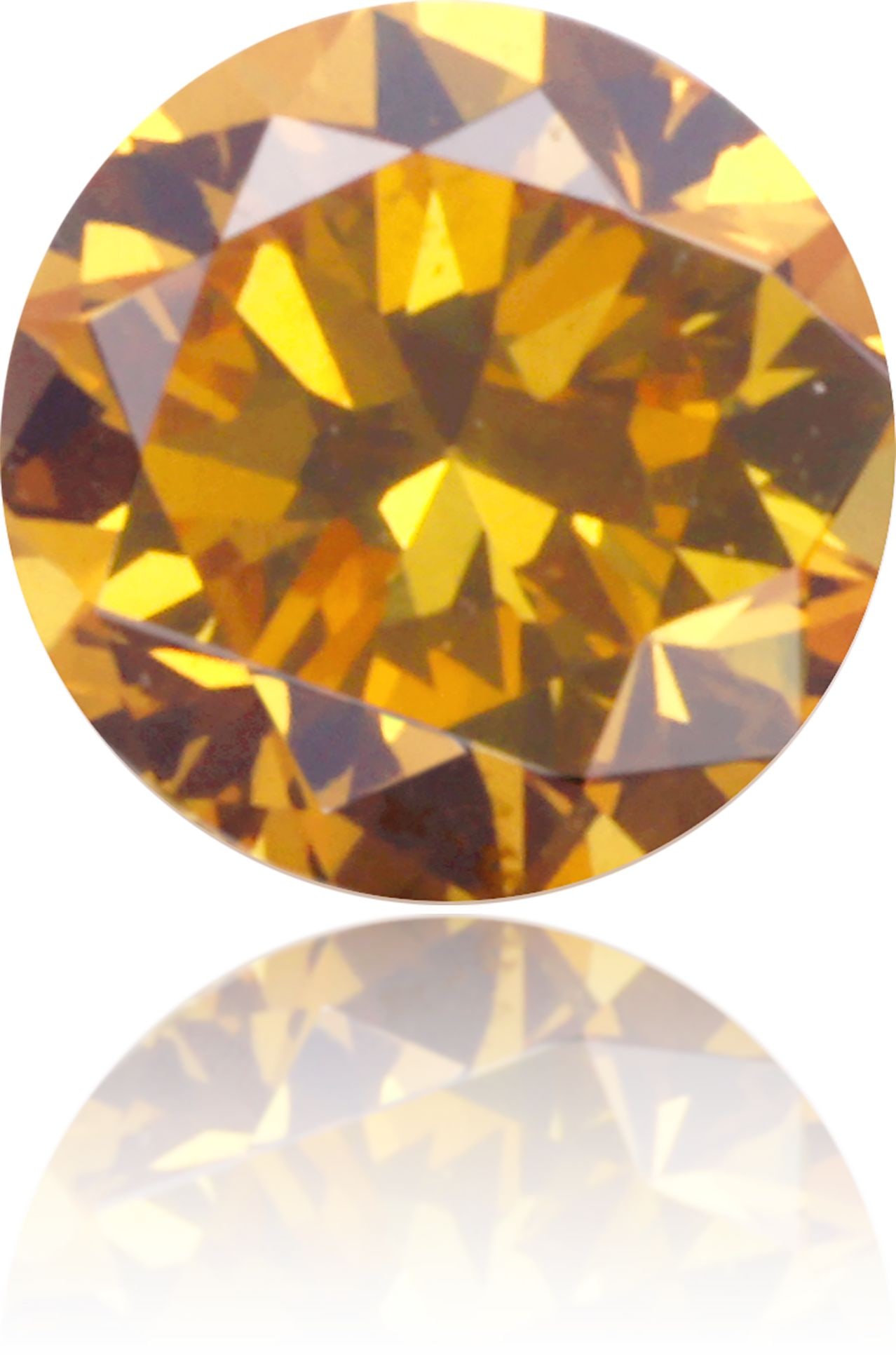 Loose Diamond - ROUND 0.15ct Fancy Vivid Orange VS2: Loose Diamond - ROUND 0.15ct Fancy Vivid Orange VS2 Source: Natural Shape: ROUND Carats: 0.15 Color: Fancy Vivid Orange Certification: GIA Video: