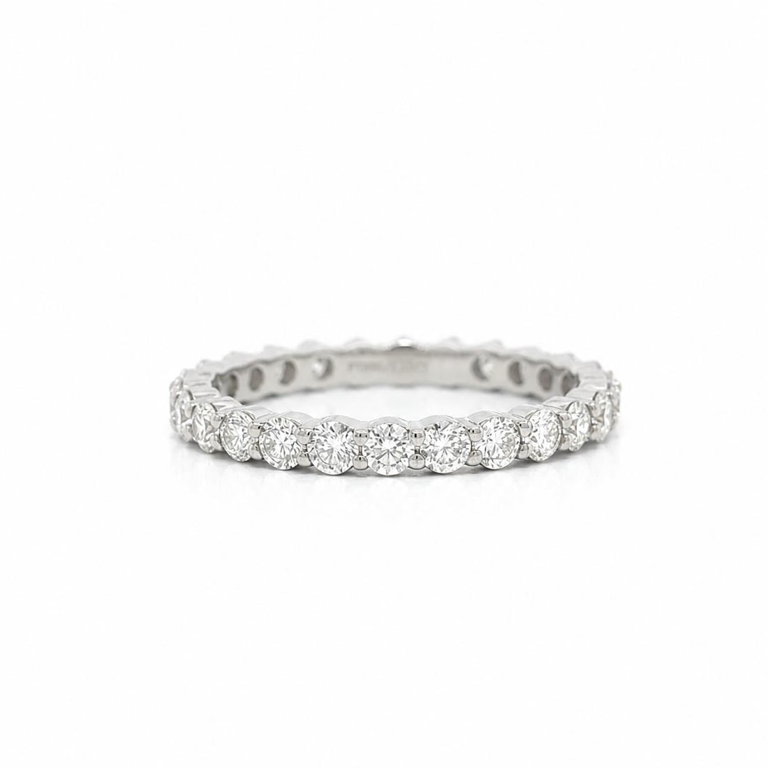 Unbranded Platinum Eternity Band Ring 1.16ctw Natural Round Diamonds Size 6: Unbranded Platinum Eternity Band Ring 1.16ctw Natural Round Diamonds Size 6 Classic eternity stack wedding band ring crafted in solid platinum and set with natural round brilliant cut diamonds. This p