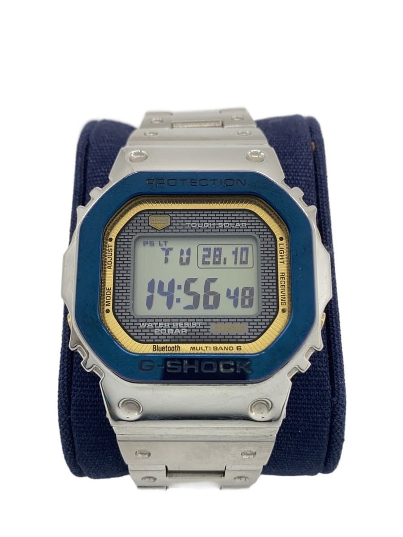 CASIO G-SHOCK GMW-B5000SS-2JR Solar Men's Wristwatch: CASIO G-SHOCK GMW-B5000SS-2JR Solar Men's Wristwatch This Casio G-SHOCK Solar GMW-B5000SS-2JR men's wristwatch features a robust solar-powered design and is crafted with materials sourced from Japan. 