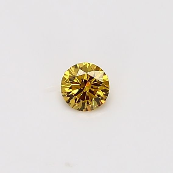 Loose Diamond - ROUND 0.11ct Orangey Yellow: Loose Diamond - ROUND 0.11ct Orangey Yellow Source: Natural Shape: ROUND Carats: 0.11 Color: Orangey Yellow Certification: GIA Video: