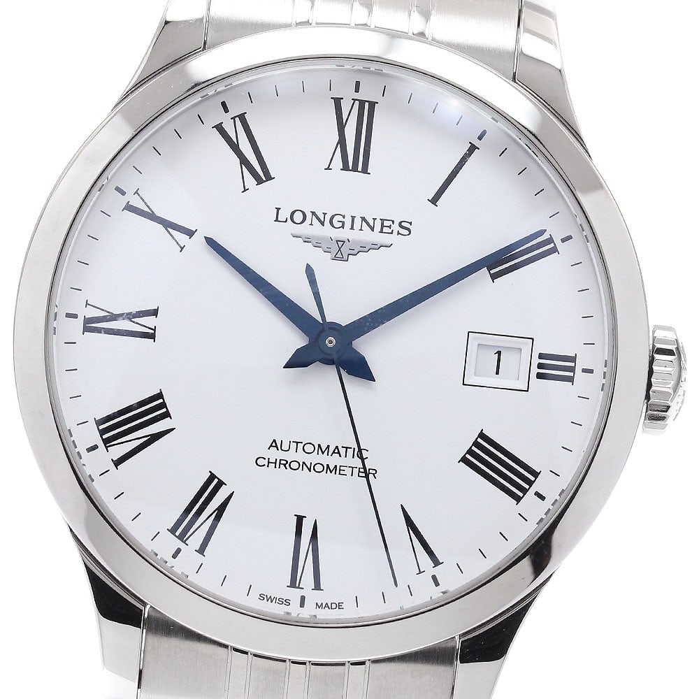 Longines Record Date Automatic Mens Wristwatch L2.820.4 (1 of 7)