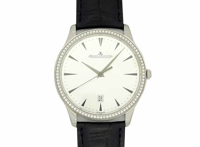 Jaeger-LeCoultre Master Ultra Thin Date 18K White Gold Diamond Bezel (1 of 7)