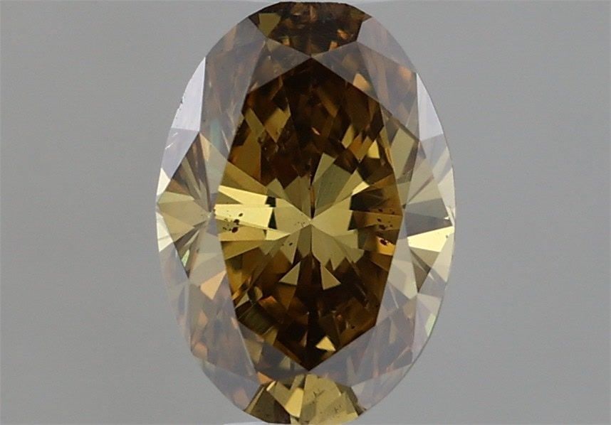 Loose Diamond - OVAL 0.7ct Fancy Dark Brown Greenish Yellow: Loose Diamond - OVAL 0.7ct Fancy Dark Brown Greenish Yellow Source: Natural Shape: OVAL Carats: 0.7 Color: Fancy Dark Brown Greenish Yellow Certification: GIA Video: