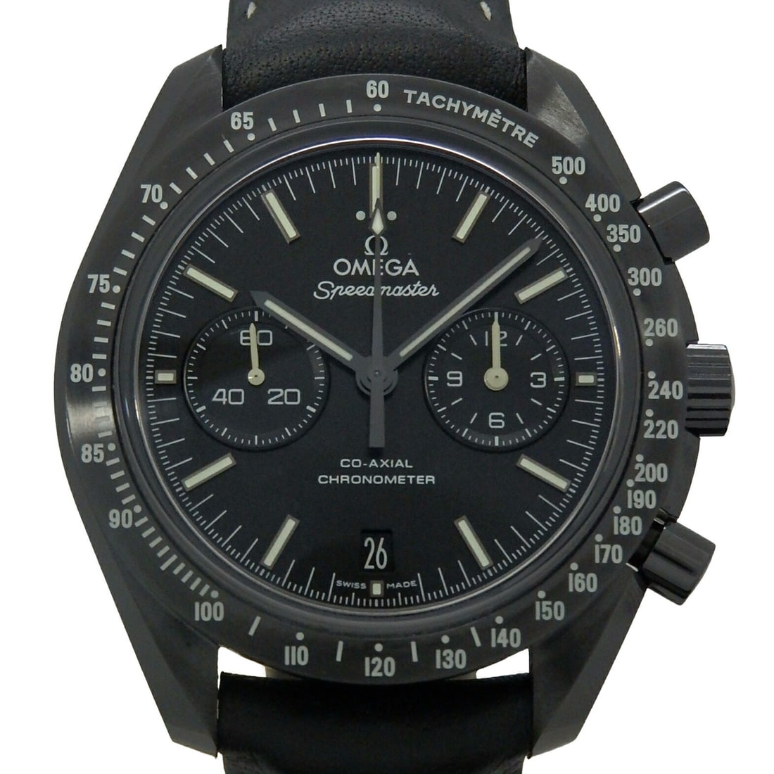 Mens Omega Speedmaster Dark Side of the Moon Watch 311.92.44.51.01.004: Mens Omega Speedmaster Dark Side of the Moon Watch 311.92.44.51.01.004 Omega Speedmaster Dark Side of the Moon men's wristwatch, model 311.92.44.51.01.004. This pre-owned timepiece is made in Switzerl