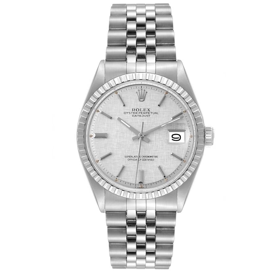 Rolex Datejust 1603 Silver Linen Dial Watch with Jubilee Bracelet (1 of 4)