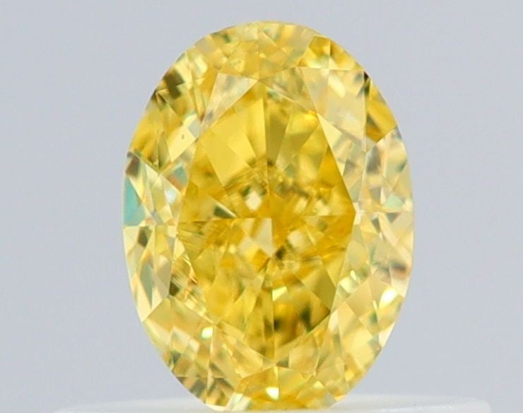 Loose Diamond - OVAL 0.5ct Fancy Intense Yellow VVS1: Loose Diamond - OVAL 0.5ct Fancy Intense Yellow VVS1 Source: Natural Shape: OVAL Carats: 0.5 Color: Fancy Intense Yellow Certification: GIA Video: