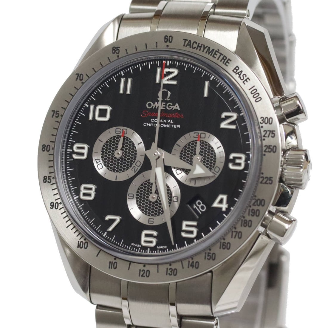 OMEGA Speedmaster Broad Arrow Co-Axial 321.10.44.50.01.001 Automatic Watch: OMEGA Speedmaster Broad Arrow Co-Axial 321.10.44.50.01.001 Automatic Watch This is a pre-owned Omega Speedmaster Broad Arrow Co-Axial men's wristwatch, model 321.10.44.50.01.001. The watch features a 