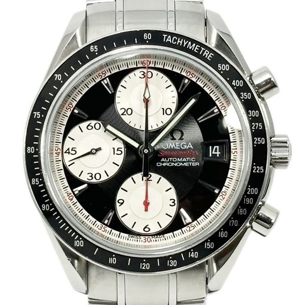 Omega Speedmaster 3210.51 Automatic Chronograph Steel Wristwatch: Omega Speedmaster 3210.51 Automatic Chronograph Steel Wristwatch This Omega Speedmaster 3210.51 is a men's wristwatch crafted in stainless steel. Featuring automatic winding, chronograph functionality