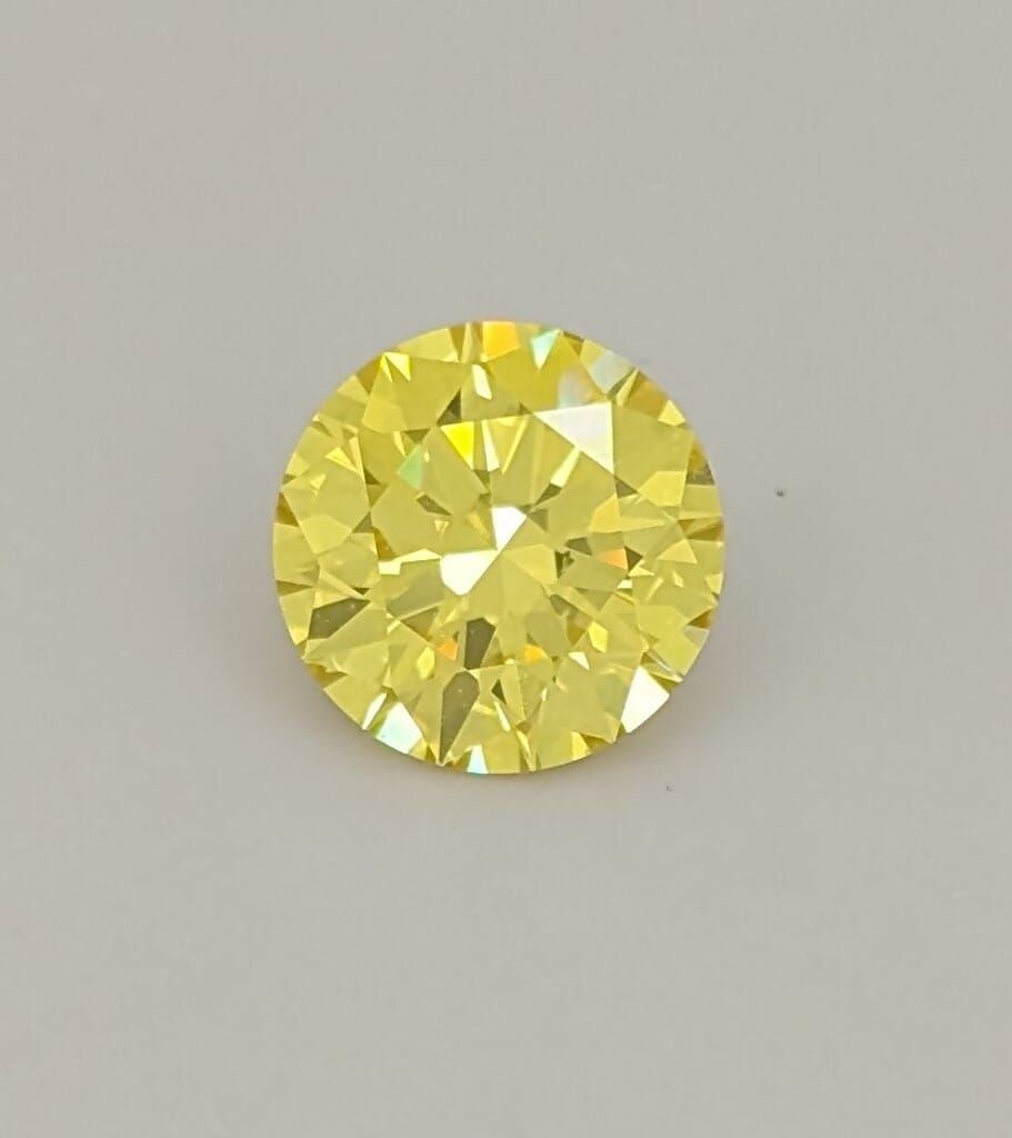 Loose Diamond - ROUND 2.15ct Fancy Intense Yellow VVS1: Loose Diamond - ROUND 2.15ct Fancy Intense Yellow VVS1 Source: Natural Shape: ROUND Carats: 2.15 Color: Fancy Intense Yellow Certification: GIA Video: