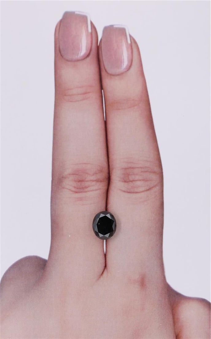 Loose Diamond - OVAL 2.01ct Black: Loose Diamond - OVAL 2.01ct Black Source: Natural Shape: OVAL Carats: 2.01 Color: Black Certification: IGI Video: