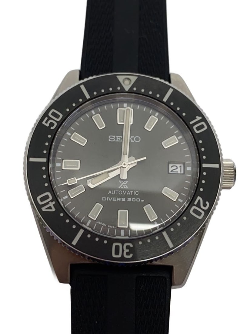 Seiko Prospex SBDC101 Men's Diver Automatic Rubber Watch: Seiko Prospex SBDC101 Men's Diver Automatic Rubber Watch This SEIKO PROSPEX Diver's Automatic SBDC101/6R35 is a men's wristwatch featuring a black dial and a durable rubber strap. The watch is pre-own