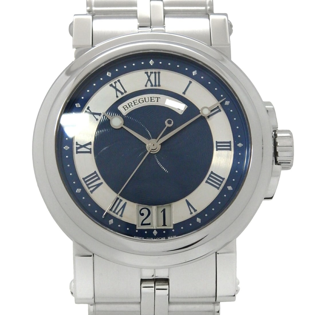 Breguet 5817ST Marine II Large Date Mens Wristwatch (1 of 6)