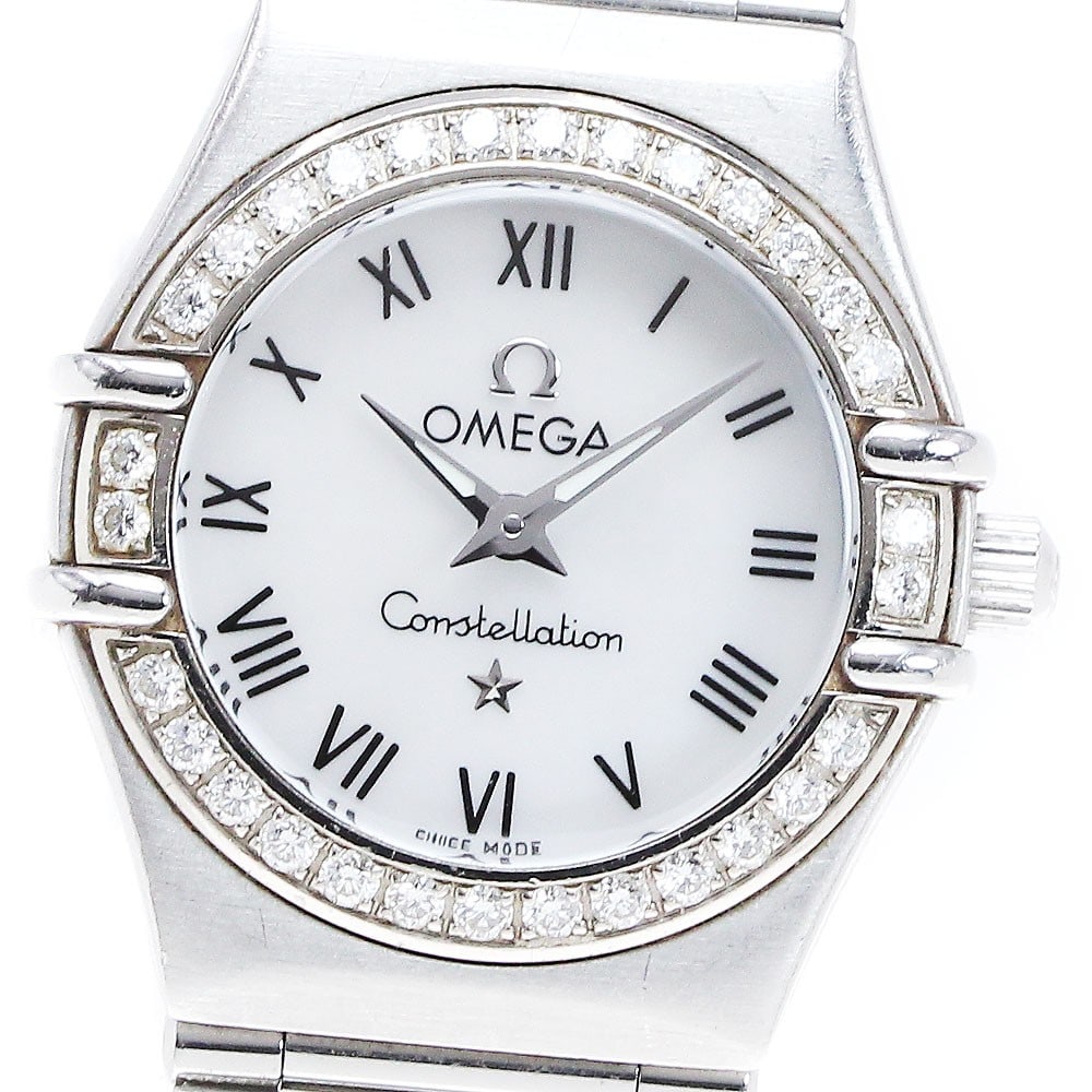 OMEGA Constellation 1476.61 Ladies Quartz Wristwatch Diamond Bezel: OMEGA Constellation 1476.61 Ladies Quartz Wristwatch Diamond Bezel OMEGA Constellation quartz ladies wristwatch with a diamond bezel. This pre-owned Swiss-made watch is designed for women and reflects