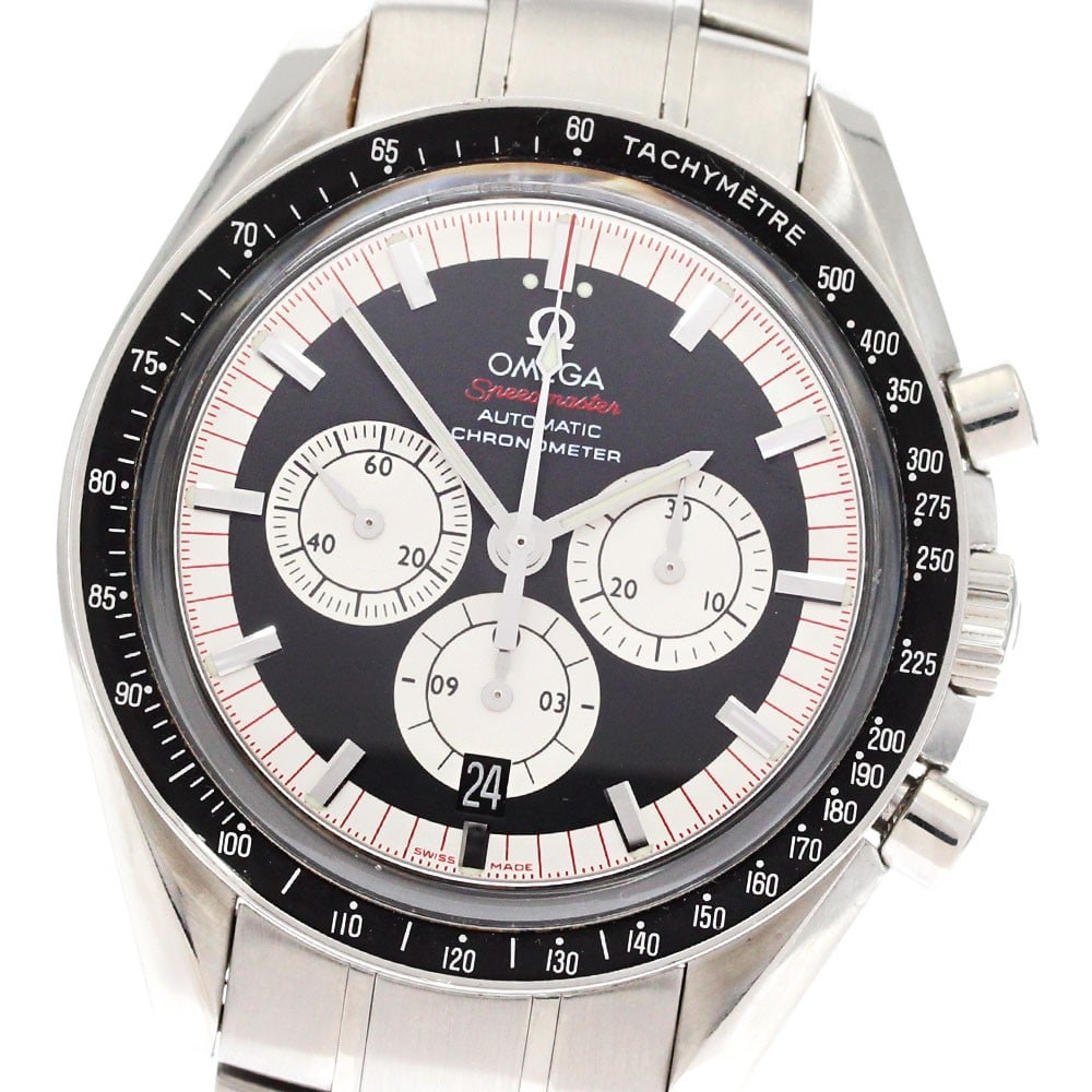 OMEGA Speedmaster Legend Michael Schumacher Automatic Men's Wristwatch 3507.51: OMEGA Speedmaster Legend Michael Schumacher Automatic Men's Wristwatch 3507.51 This is an OMEGA Speedmaster Legend Michael Schumacher automatic men's wristwatch. Manufactured in Switzerland, this pre-