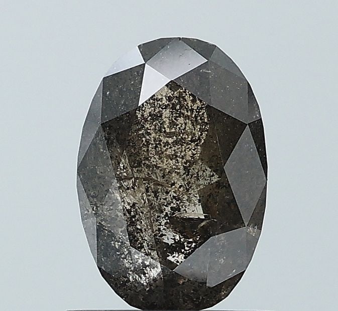 Loose Diamond - OVAL 1.01ct Salt and Pepper VVS2: Loose Diamond - OVAL 1.01ct Salt and Pepper VVS2 Source: Natural Shape: OVAL Carats: 1.01 Color: Salt and Pepper Certification: NONE Video: