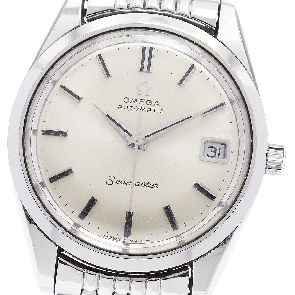 OMEGA Seamaster Date Mens Wristwatch Ref 166.010SP 168.024 Cal 565: OMEGA Seamaster Date Mens Wristwatch Ref 166.010SP 168.024 Cal 565 This OMEGA Seamaster Date men's wristwatch is a pre-owned Swiss timepiece featuring the cal. 565 movement. It is identified by refere