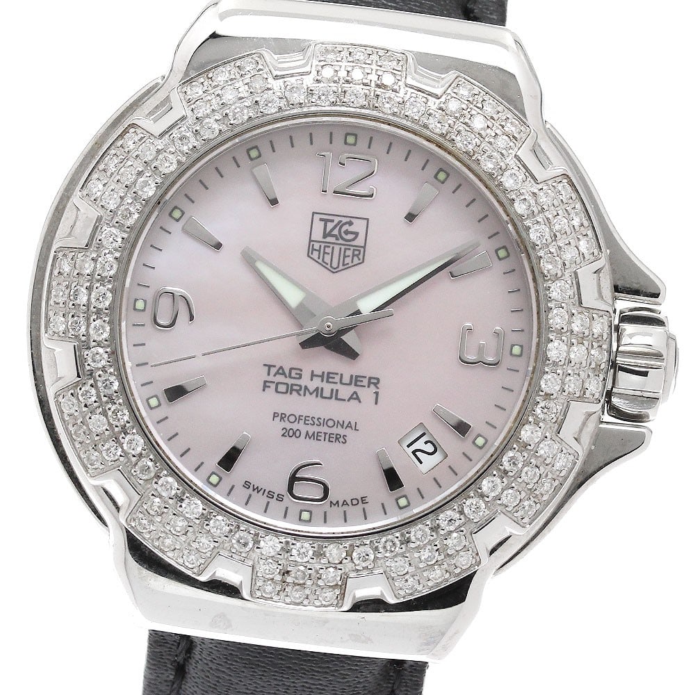 TAG Heuer Formula 1 Glamour WAC1216 Womens Quartz Wristwatch: TAG Heuer Formula 1 Glamour WAC1216 Womens Quartz Wristwatch TAG Heuer Formula 1 Glamour Diamond quartz women's wristwatch, pre-owned and made in Switzerland. The watch is identified as model WAC1216 