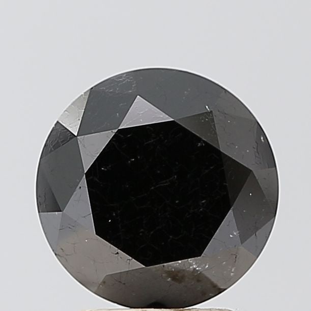 Loose Diamond - ROUND 2.79ct Fancy Black VS1: Loose Diamond - ROUND 2.79ct Fancy Black VS1 Source: Natural Shape: ROUND Carats: 2.79 Color: Fancy Black Certification: NONE Video: