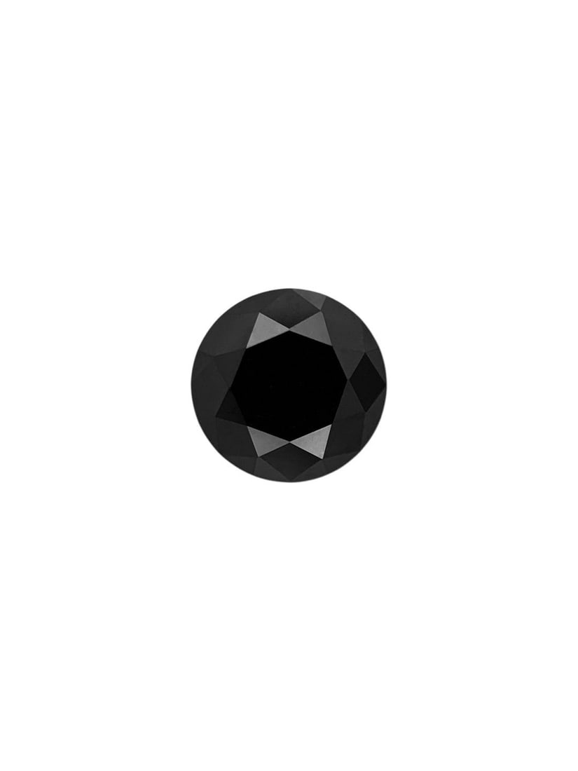 Loose Diamond - ROUND 0.72ct Fancy Black VVS2: Loose Diamond - ROUND 0.72ct Fancy Black VVS2 Source: Natural Shape: ROUND Carats: 0.72 Color: Fancy Black Certification: NONE The Diamond Depot Guarantee: All items in this auction are guaranteed to 