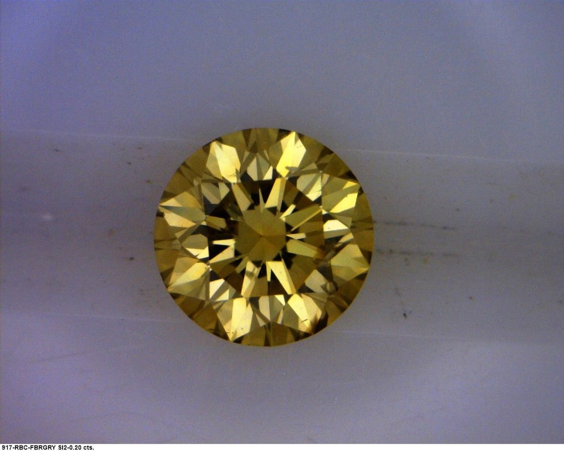 Loose Diamond - ROUND 0.2ct Fancy Brownish Greenish Yellow: Loose Diamond - ROUND 0.2ct Fancy Brownish Greenish Yellow Source: Natural Shape: ROUND Carats: 0.2 Color: Fancy Brownish Greenish Yellow Certification: GIA The Diamond Depot Guarantee: All items in t