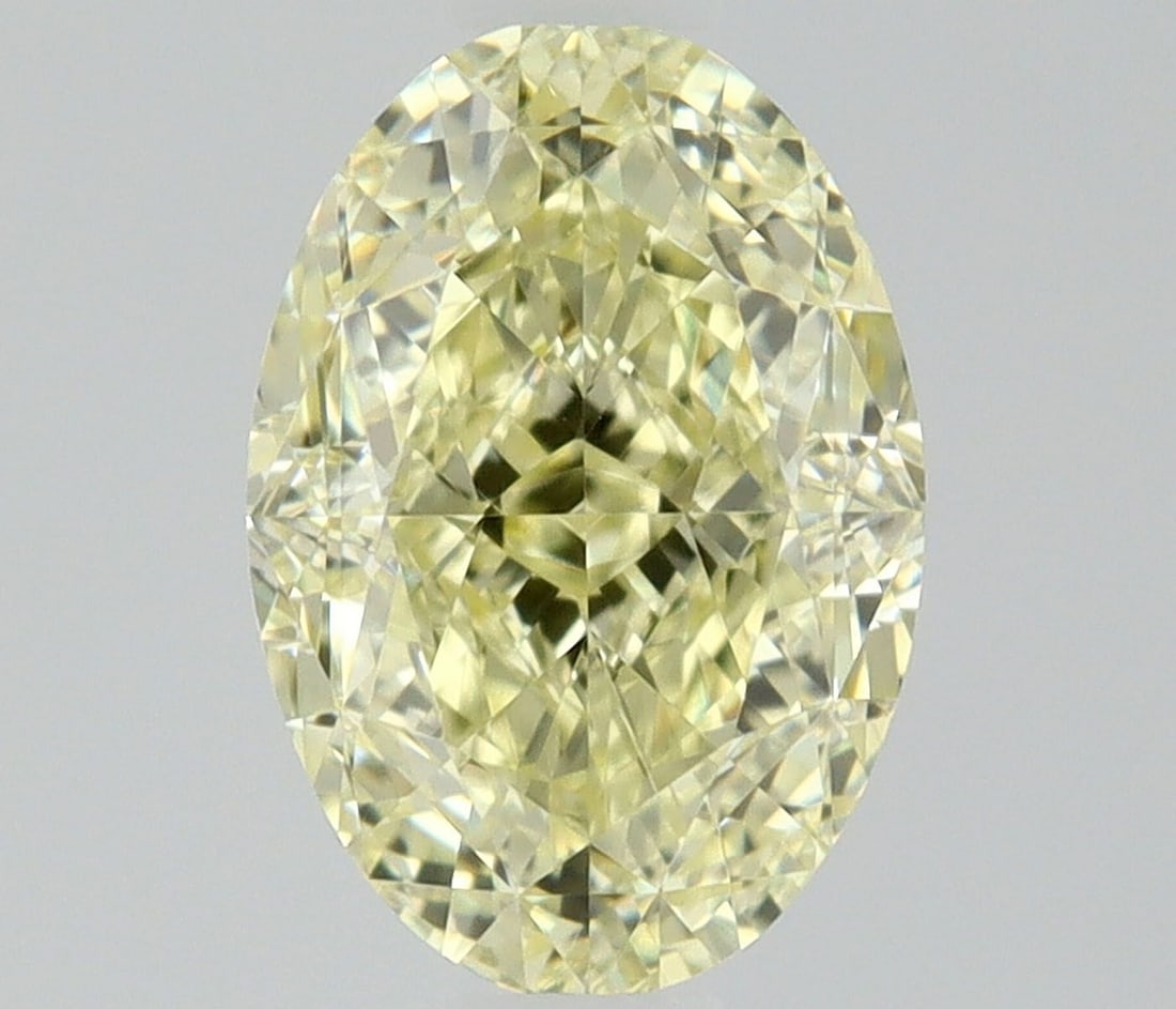 Loose Diamond - OVAL 0.76ct Fancy Light Yellow VS1: Loose Diamond - OVAL 0.76ct Fancy Light Yellow VS1 Source: Natural Shape: OVAL Carats: 0.76 Color: Fancy Light Yellow Certification: GIA Video: