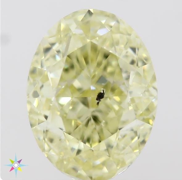 Loose Diamond - OVAL 1.33ct Fancy Light Yellow SI2: Loose Diamond - OVAL 1.33ct Fancy Light Yellow SI2 Source: Natural Shape: OVAL Carats: 1.33 Color: Fancy Light Yellow Certification: GIA Video: