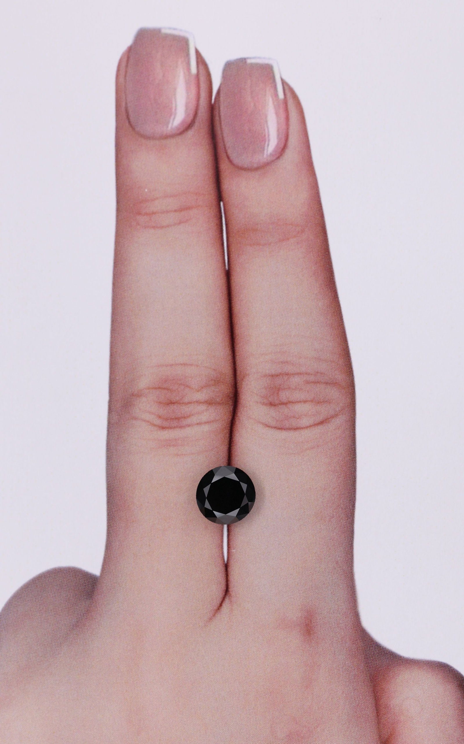 Loose Diamond - ROUND 1.7ct Fancy Black VVS2: Loose Diamond - ROUND 1.7ct Fancy Black VVS2 Source: Natural Shape: ROUND Carats: 1.7 Color: Fancy Black Certification: GIA Video: