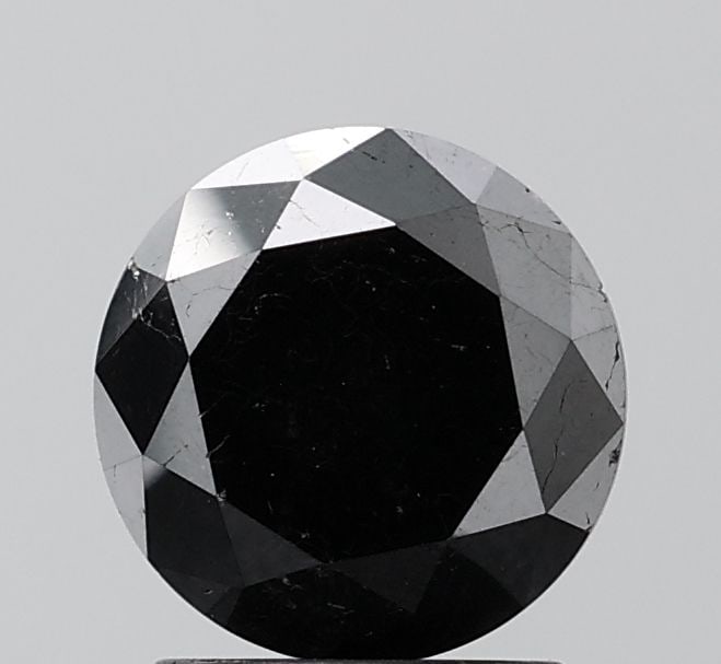 Loose Diamond - ROUND 2.4ct Black VS2: Loose Diamond - ROUND 2.4ct Black VS2 Source: Natural Shape: ROUND Carats: 2.4 Color: Black Certification: NONE Video: